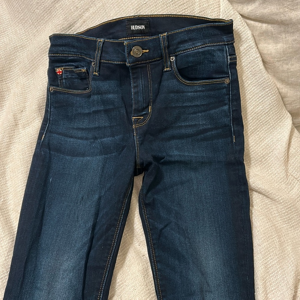Hudson Nico Mid-Rise Straight Dark Wash Jean